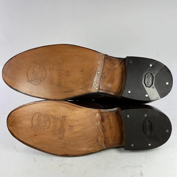 Allen Edmonds York Mens Brown Leather Boot US 11.5 D Double Zip Up Ankle Shoes - Picture 7 of 10